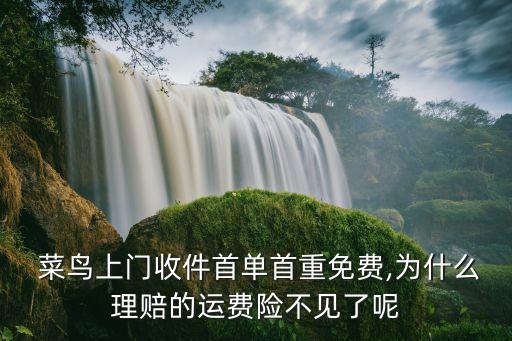  菜鳥(niǎo)上門收件首單首重免費(fèi),為什么理賠的運(yùn)費(fèi)險(xiǎn)不見(jiàn)了呢