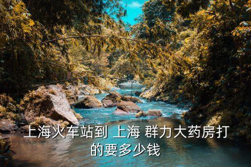  上?；疖?chē)站到 上海 群力大藥房打的要多少錢(qián)