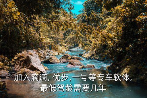 加入滴滴, 優(yōu)步,一號(hào)等專(zhuān)車(chē)軟體,最低駕齡需要幾年