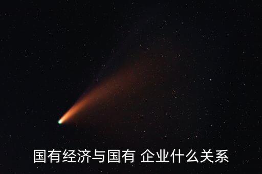 國有經濟與國有 企業(yè)什么關系