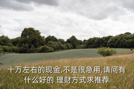十萬元如何投資理財(cái),假如你有十萬元,你會如何投資理財(cái)