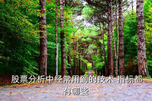  股票分析中經(jīng)常用到的技術 指標都有哪些