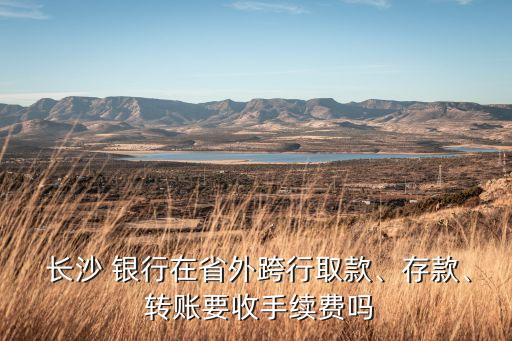  長(zhǎng)沙 銀行在省外跨行取款、存款、 轉(zhuǎn)賬要收手續(xù)費(fèi)嗎