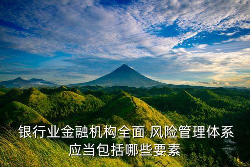  銀行業(yè)金融機構全面 風險管理體系應當包括哪些要素
