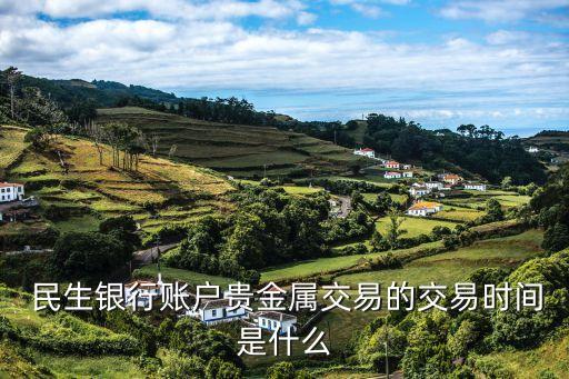  民生銀行賬戶(hù)貴金屬交易的交易時(shí)間是什么