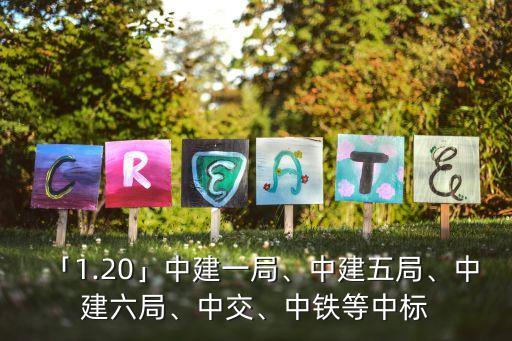 「1.20」中建一局、中建五局、中建六局、中交、中鐵等中標(biāo)