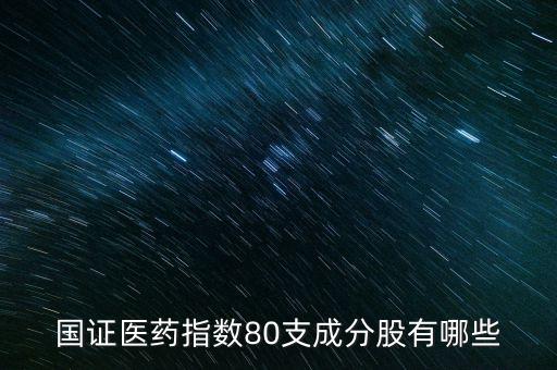 國證醫(yī)藥指數80支成分股有哪些